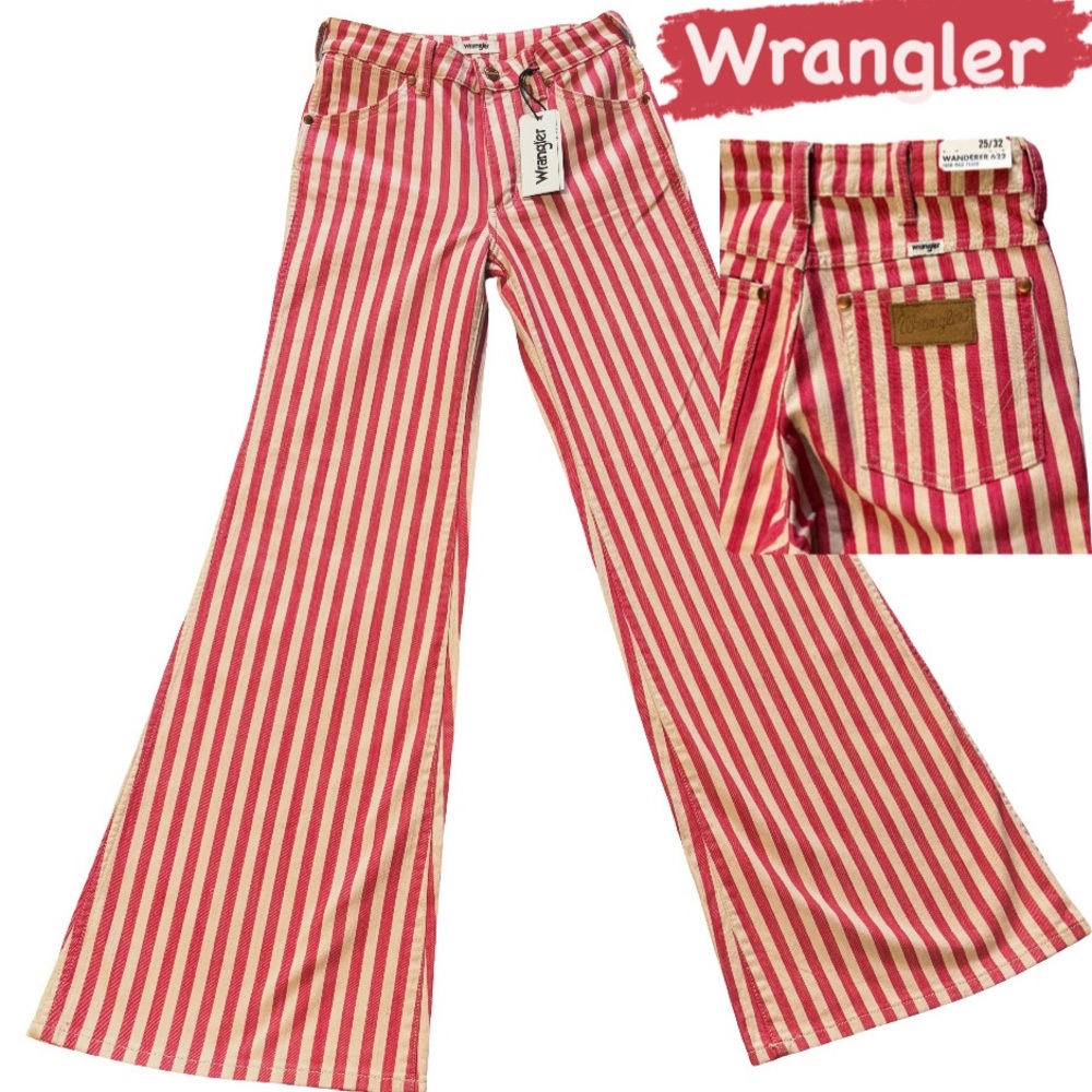 Wrangler Wanderer 622 High Rise
Flare Jeans Raspberry Size 25/32
NWT